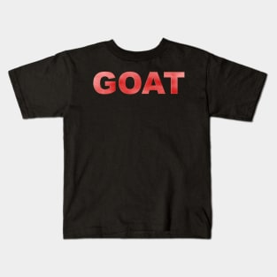 GOAT in Red Kids T-Shirt